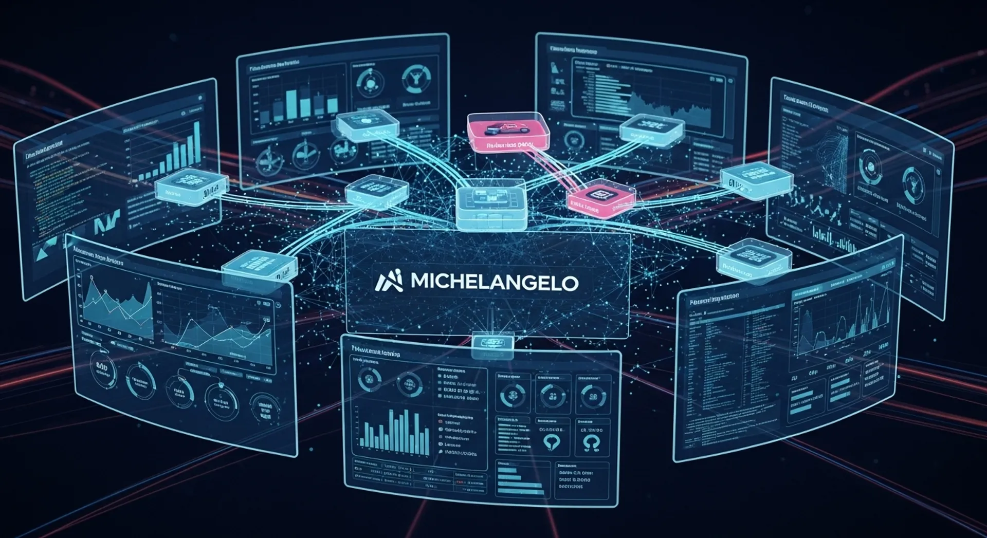 Uber Michelangelo machine learning platform visualization with neural networks and data processing systems
