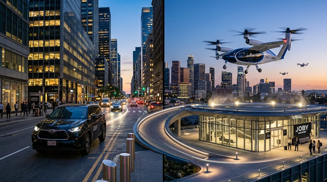 Multi-modal Uber journey from car to air taxi