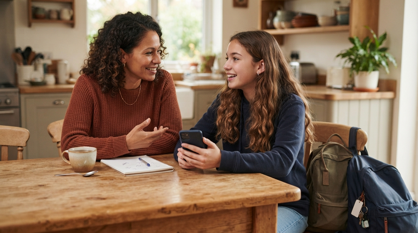 Parent setting up Uber Teen account